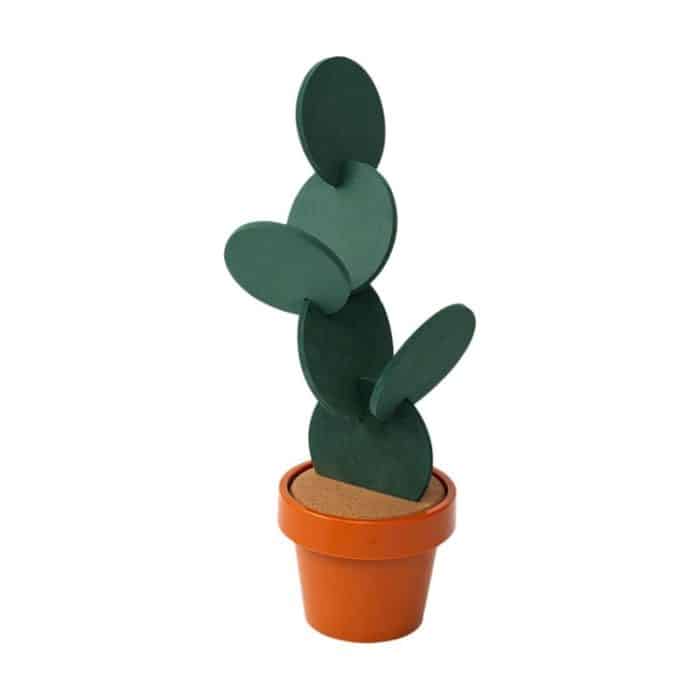 Neuheit DIY Cactus Coaster Anti-Rutsch-Isolierung Teekissen Home Storage Desktop Multifunktionsdekoration – Bild 2