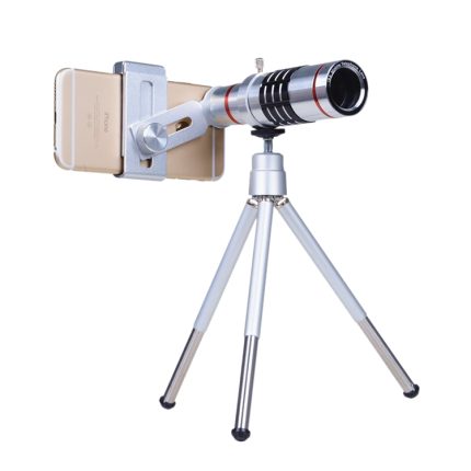 Bolanke Outdoor-Teleskop, Handy-Zubehör, Aufnahme-Teleobjektiv mit universellem Metallclip, 12X, 18X