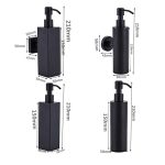 Manueller Seifenspender aus Edelstahl 304 zur Wandmontage, Square Wall-mounted, Round Wall-mounted, Square Table Top, Round Table Top – Bild 3