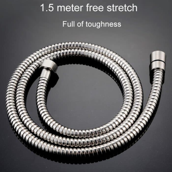 Dreiteiliger Anzug Badezimmer Wassersparende Druckbeaufschlagung Edelstahl-Rundstange Handdüse Duschkopf – Bild 6