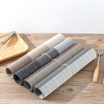 1796 Einfache PVC-Tischmatte mit rutschfester Isolierung, Einweg-Tischmatte für grüne Gerichte, Western-Stil, 30 x 45cm – Bild 5