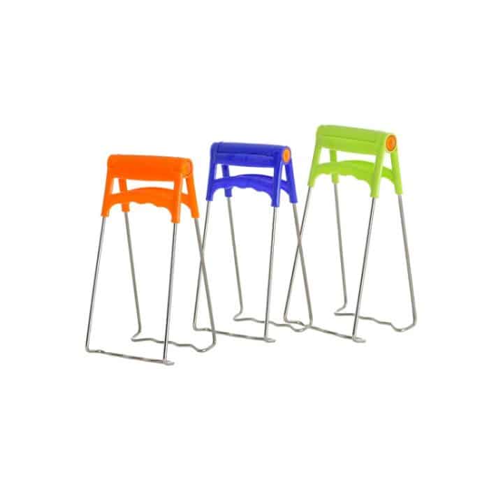 Küchen-Edelstahl-Getränkehalter Ordner Anti-Verbrühungsgeschirr Clip Tray Clip, zufällige Farblieferung – Bild 2