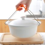 Küchen-Edelstahl-Getränkehalter Ordner Anti-Verbrühungsgeschirr Clip Tray Clip, zufällige Farblieferung – Bild 5