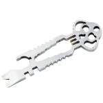 5 Stücke 12 in 1 Edelstahl Multifunktions-Schlüsselanhänger Flaschenöffner Schraubendreher Selbstverteidigung Outdoor-Werkzeuge, Wrench
