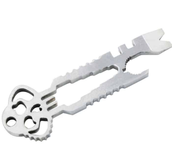 5 Stücke 12 in 1 Edelstahl Multifunktions-Schlüsselanhänger Flaschenöffner Schraubendreher Selbstverteidigung Outdoor-Werkzeuge, Wrench – Bild 4