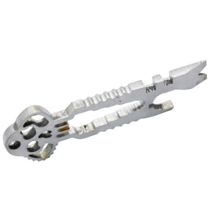 5 Stücke 12 in 1 Edelstahl Multifunktions-Schlüsselanhänger Flaschenöffner Schraubendreher Selbstverteidigung Outdoor-Werkzeuge, Wrench – Bild 5