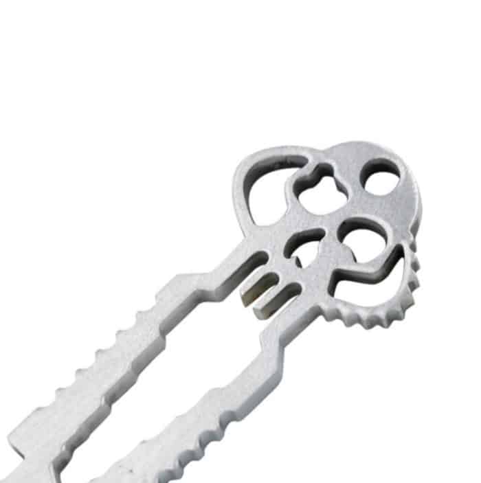 5 Stücke 12 in 1 Edelstahl Multifunktions-Schlüsselanhänger Flaschenöffner Schraubendreher Selbstverteidigung Outdoor-Werkzeuge, Wrench – Bild 6