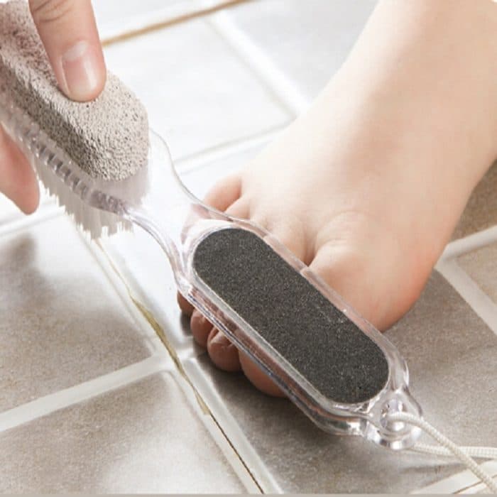 2 PCS Health Care Fußwerkzeug Bürste zum Entfernen abgestorbener Haut Doppelseitiger Fußschleifstein Handbuch 4-in-1-Fußschleifer – Bild 7