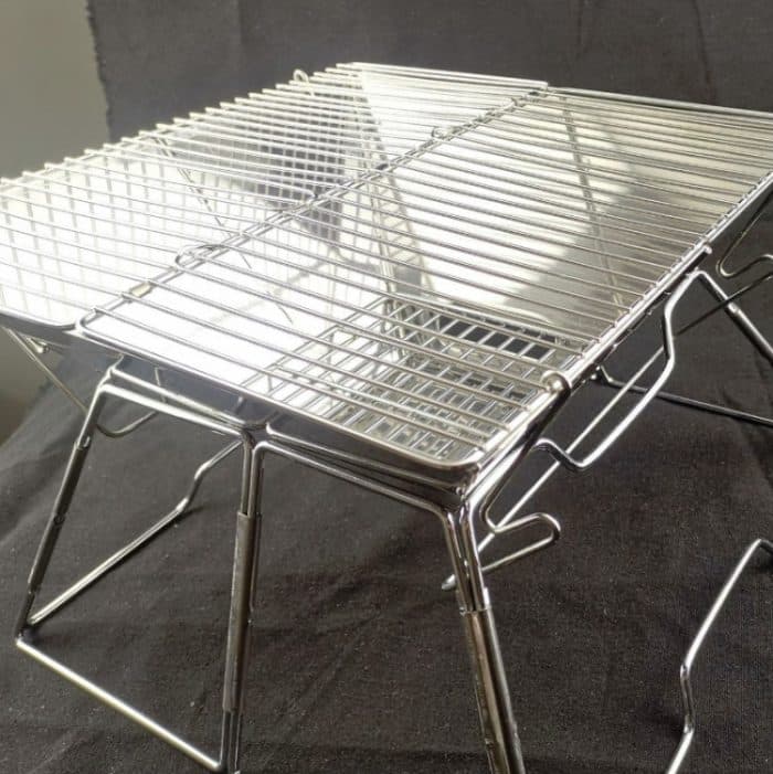 Hebebarer Grill Grill Klappbarer Grill aus rostfreiem Stahl Holzkohlegrill – Bild 4