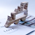 Hölzerner Gabelstapler ausgehöhlt Sparschwein Kinder Geschenk – Bild 3