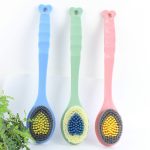 Hängende Badebürste mit langem Griff, weiches Fell, zum Waschen, für Erwachsene, Massage, zum Reiben des Rückens – Bild 8