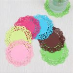 10 PCS Spitze Blume Heißer Untersetzer Silikon Tasse Pad Slip Isolierung Pad Tasse Matte Pad Heißer Getränke Halter – Bild 3