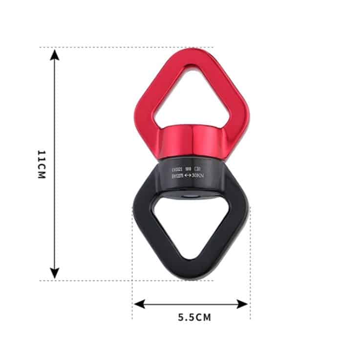 Anti-Knoten-Kletterrolle mit festem Anschluss, Downhill-Retarder – Bild 4