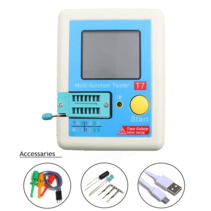 CR-T7 3,5 Zoll buntes Display Multifunktionaler TFT-Hintergrundbeleuchtungstransistortester für Diodentriodenkondensatorwiderstand – Bild 3