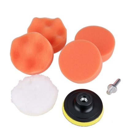 7-in-1-Polierpad-Set, Gewinde-Auto-Polierpad-Set für Autopolierer, 3 inch, 4 inch, 5 inch, 6 inch, 7 inch