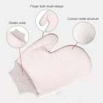 Einfarbige doppelseitige Badebürste mit weicher Haut und rutschfesten Handschuhen – Bild 4