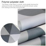 Vorhänge für Badezimmer, wasserdichter Badevorhang aus Polyestergewebe, schimmelresistent, 80x180cm, 80x200cm, 100x180cm, 100x200cm, 120x180cm, 120x200cm, 150x180cm, 150x200cm, 180x180cm, 180x200cm, 200x180cm, 200x200cm, 220x200cm, 240x200cm, 260x200cm... – Bild 3