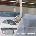 Vorhänge für Badezimmer, wasserdichter Badevorhang aus Polyestergewebe, schimmelresistent, 80x180cm, 80x200cm, 100x180cm, 100x200cm, 120x180cm, 120x200cm, 150x180cm, 150x200cm, 180x180cm, 180x200cm, 200x180cm, 200x200cm, 220x200cm, 240x200cm, 260x200cm... – Bild 5