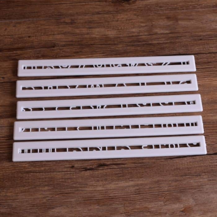5 PCS Russische Buchstaben Fondant Formen Embosser Zucker Handwerk Alphabet Formen Kuchen Dessert Dekor DIY Backformen Werkzeuge, 24x2.6x0.6cm – Bild 5