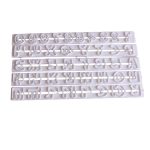 5 PCS Russische Buchstaben Fondant Formen Embosser Zucker Handwerk Alphabet Formen Kuchen Dessert Dekor DIY Backformen Werkzeuge, 24x2.6x0.6cm – Bild 8