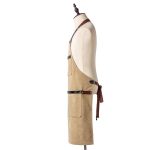 Schürze aus gewaschenem Segeltuch, Koch, Café, Shop, Grill, Friseurschürzen – Bild 8