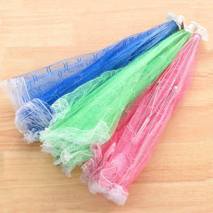 Spitze Klappschale Abdeckung Mesh Abdeckung Gericht Staubdicht Druck Lebensmittel Abdeckung Fliegensichere Abdeckung Lebensmittel Abdeckung, Lace Folding Dish Cover – Bild 2