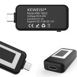 KEWEISI Multifunktions-Typ-C/USB-C-Tester, Ladegerät, Detektor, digitales Voltmeter, Amperemeter, Spannungsmesser – Bild 3