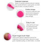 10 PCS Mitesser Pinsel Gesicht Reinigung Extractor Remover-Tool Silikon Finger Massage Pinsel Gesicht Peeling Reinigung Werkzeug – Bild 4