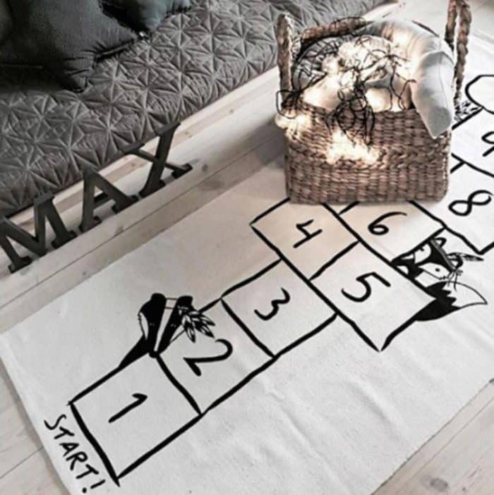 Digital gedruckte Checkers Karikatur-Kind-Crawling Game Pad – Bild 2