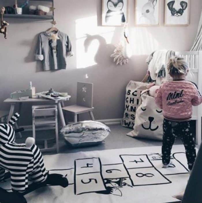 Digital gedruckte Checkers Karikatur-Kind-Crawling Game Pad – Bild 3