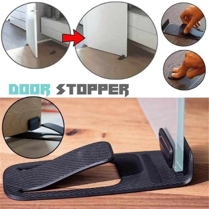 Multifunktionaler, innovativer Türstopper mit Feder, einfacher Türkeilhalter, Spring Door Stopper Black, Spring Door Stopper Blue – Bild 7