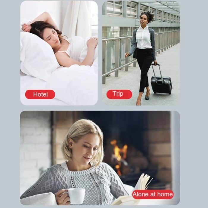 Schlösser Selbstverteidigung Türstopper Reise Unterkunft Türstopper Türschloss Sicherheitsgerät, Alarm Door Stop, Door Stop – Bild 13