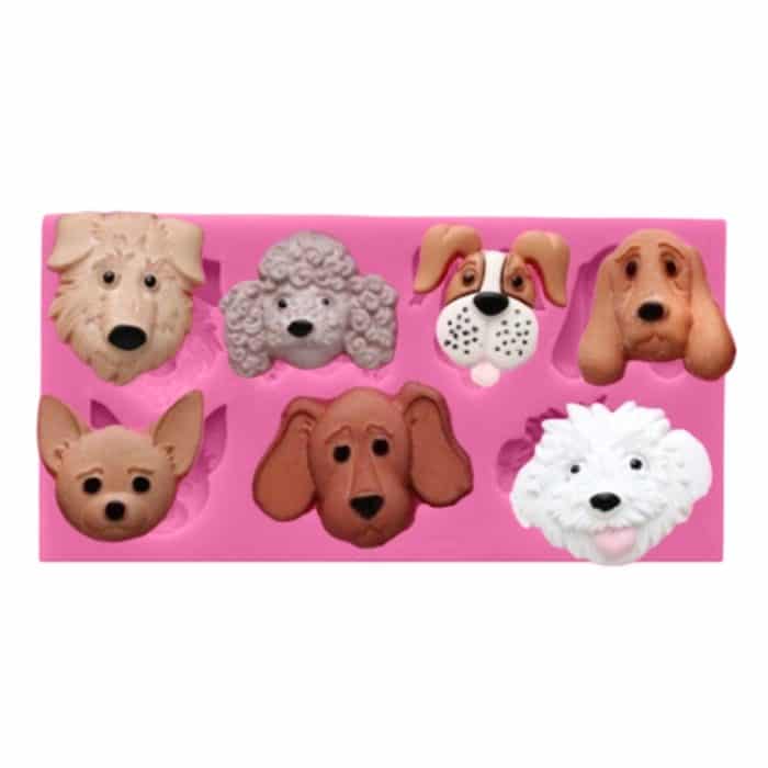 Hunde Form Cartoon Silikon Fondant Kuchen Dekorieren Form – Bild 3