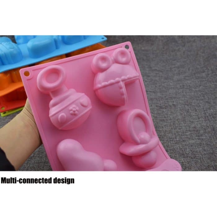 Silikon Baby Spielzeug Form Backformen Schimmel Jelly Pudding Schokoladenkuchen Dekoration, zufällige Farblieferung – Bild 2