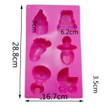 Silikon Baby Spielzeug Form Backformen Schimmel Jelly Pudding Schokoladenkuchen Dekoration, zufällige Farblieferung – Bild 4
