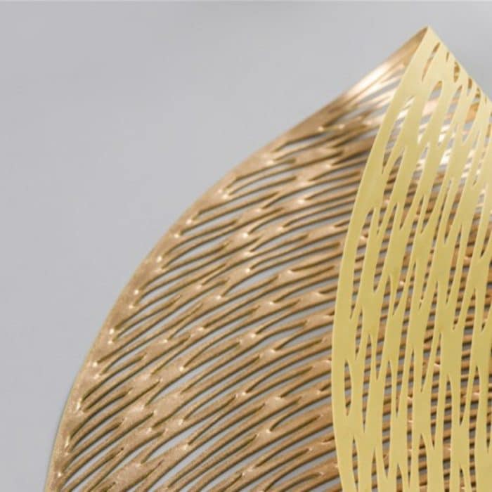 2 Stück modische, runde, hohle Tischsets aus PVC, Tischsets für Kaffeetassen – Bild 5