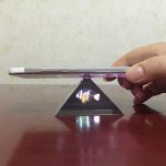 10 PCS 3D Pyramid Magic Projection Handy Einfacher holographischer Projektionsfilm – Bild 3