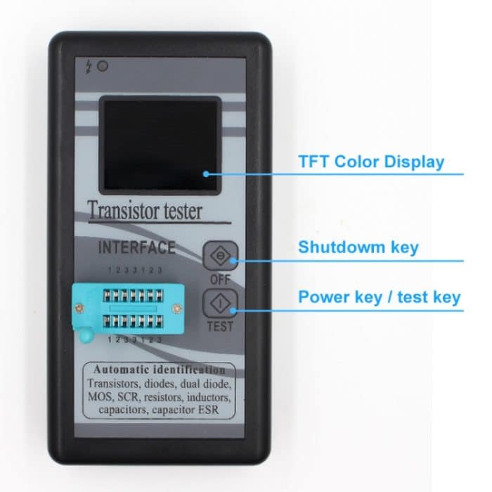Farbbildschirmversion Grafikdisplay M328 Transistortester Widerstandsmesser Induktivitätsmesser Kapazitätsmesser ESR-Meter – Bild 5