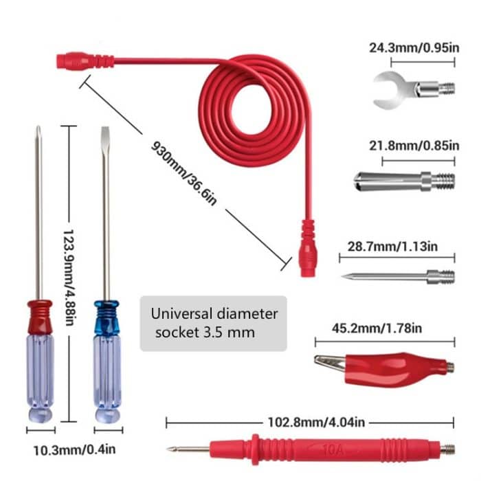 ANENG PT1020 + Multimeter Tischstift Multifunktionale austauschbare Nadel Tischstift Elektronische Reparaturwerkzeugsätze – Bild 5