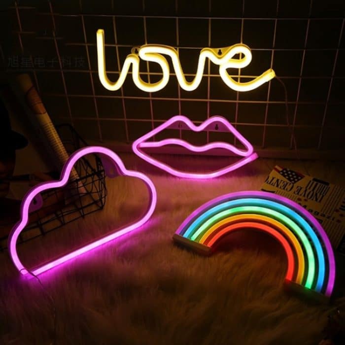 LED-Neon-Anhänger-Dekorationslampe, warmes Nachtlicht – Bild 2