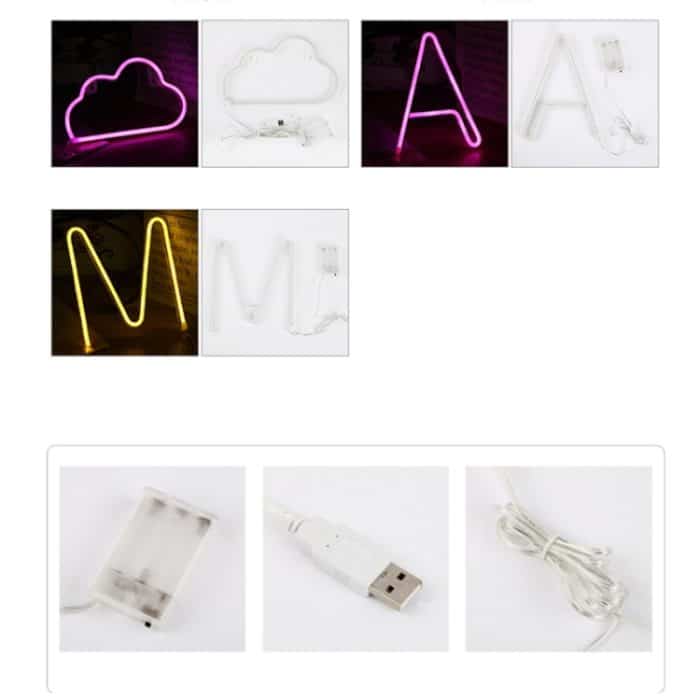 LED-Neon-Anhänger-Dekorationslampe, warmes Nachtlicht – Bild 6