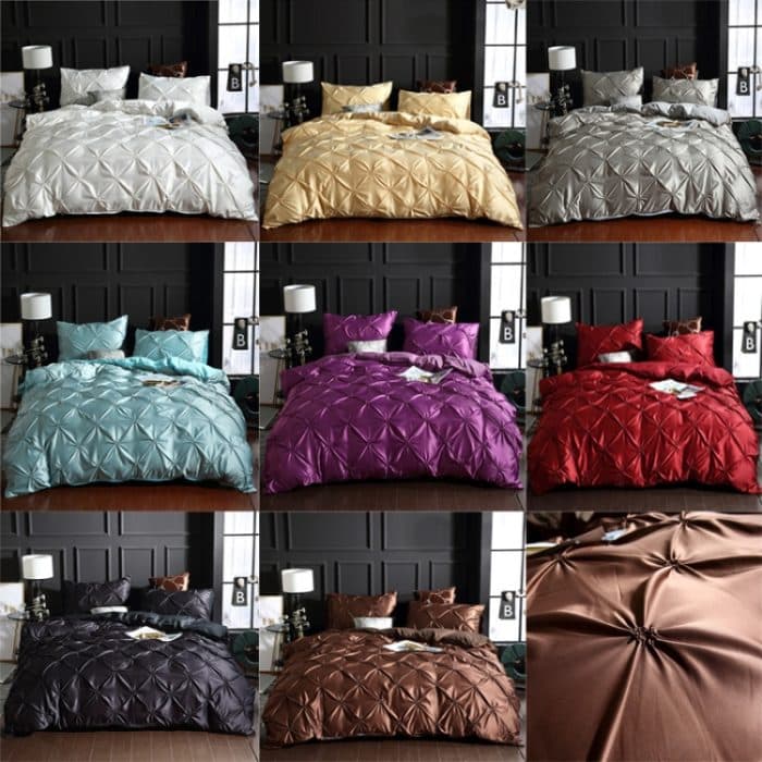 Bettbezüge aus gewaschener Seide mit Blumenmuster, 1.5X2.1m Two Piece Set, 2.0x2.3m Three Piece Set, 2.2x2.4m Three Piece Set, 2.3x2.3m Three Piece Set, 2.3x2.6m Three Piece Set – Bild 2