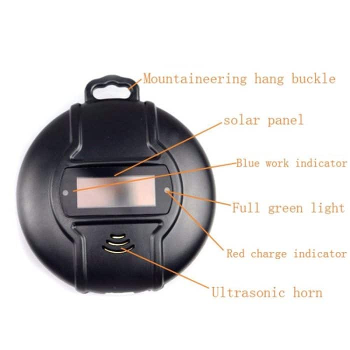 Outdoor Solar Mouse Repellent Tragbarer Kompass Ultraschall Multifunktionales elektronisches Insektenschutzmittel – Bild 5