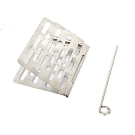 Klappbares Grillnetz aus Edelstahl, tragbares Grill-Picknick-Zubehör, S 15x10.3CM, M 22.6x15.8CM, L 35.8x20CM