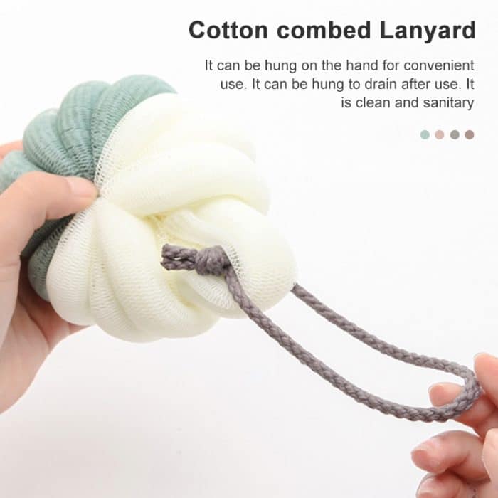 Tragbare hängende Badeblumenkugel, weich schäumende Duschmassagekugel, Körperpeeling-Badebürste – Bild 3