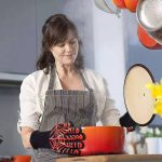 Hitzebeständige Hochtemperatur-Feuerbeständigkeit zum Kochen, Backen, Grillen, Grillen, Black ==, Red BBQ, Red Horizontal Stripes, Red Torch – Bild 6