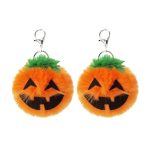3 Stück Kürbis-Plüsch-Schlüsselanhänger, modisches Auto, Halloween-Schlüsselanhänger, Party-Geschenk, Pumpkin Shape – Bild 3