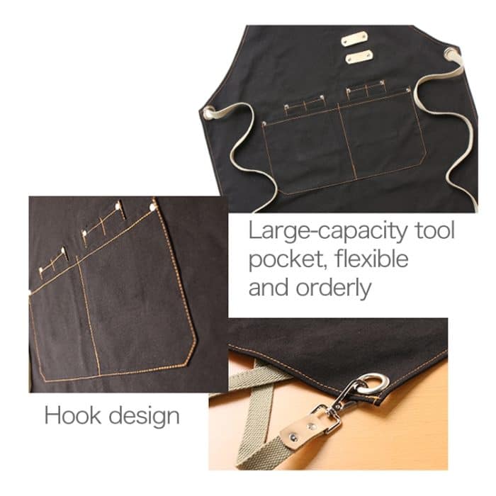 Barista Friseur Schürze Florist Restaurant Bar Arbeitskleidung, One Size – Bild 4