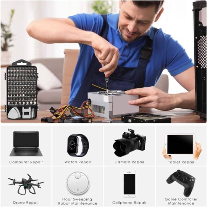 110-in-1 magnetischer Pflaumenschraubendreher, Handy-Demontage-Reparaturwerkzeug, 110 in 1 – Bild 8