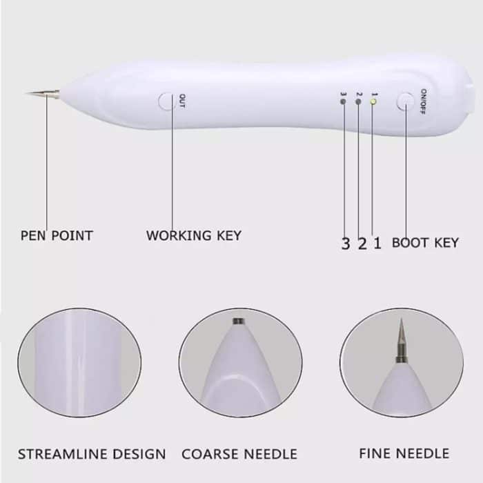 Dunkelfleckentferner USB Laser Plasma Pen Gesichts Sommersprossen Warzenentfernung Beauty Care Device – Bild 14